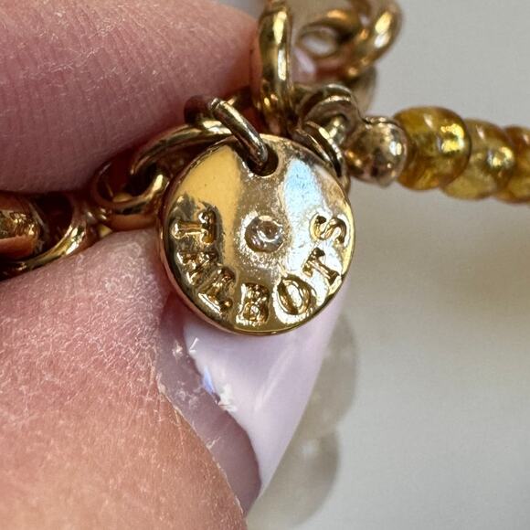 Talbots Pink Safari Statement Necklace EUC Unworn Career Wedding Guest Baby Girl - Picture 8 of 11